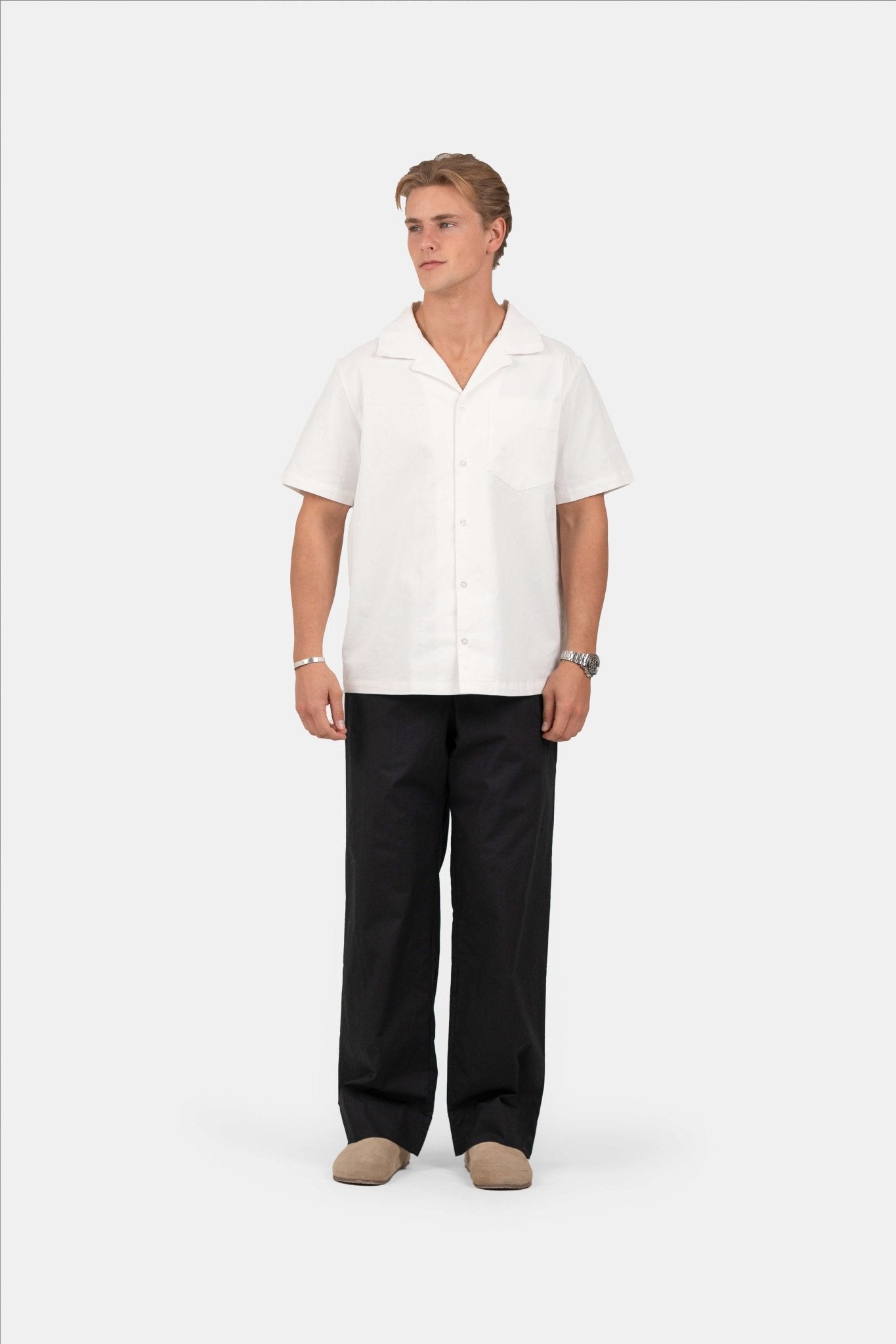 Kortærmede Skjorte - Box fit Hvid | Skagen-clothing.dk